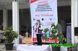 Wakil Walikota Pekanbaru Apresiasi Bazar UMKM dan Donor Darah di Toptel Pekanbaru